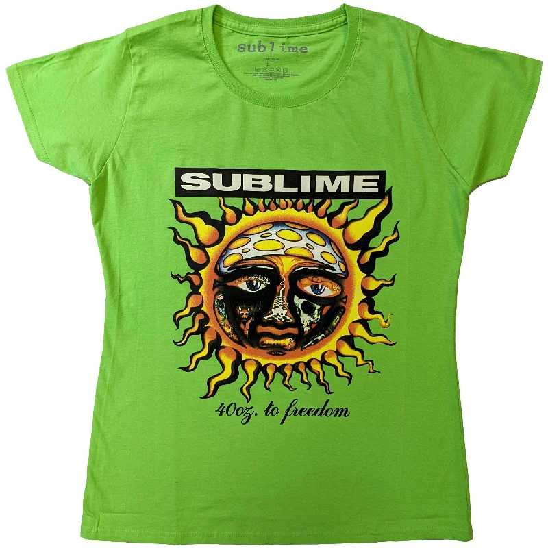 Sublime Ladies T-Shirt: 40oz To Freedom Fitted T-Shirt Seamless Stretchy