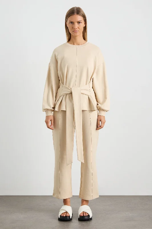 Tie Back Jumper 122 Wool Fabric Cashmere Fabric Tweed Fabric