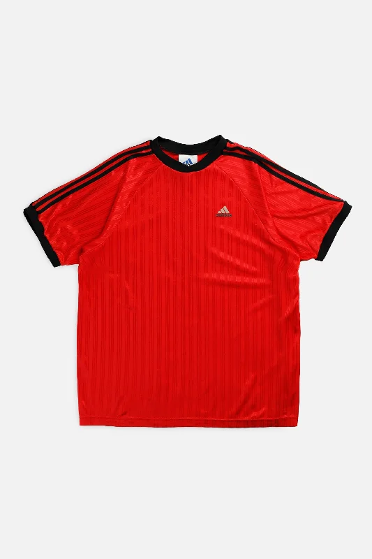 Vintage Adidas Tee - L Terry Blend Velvet Blend Canvas Blend