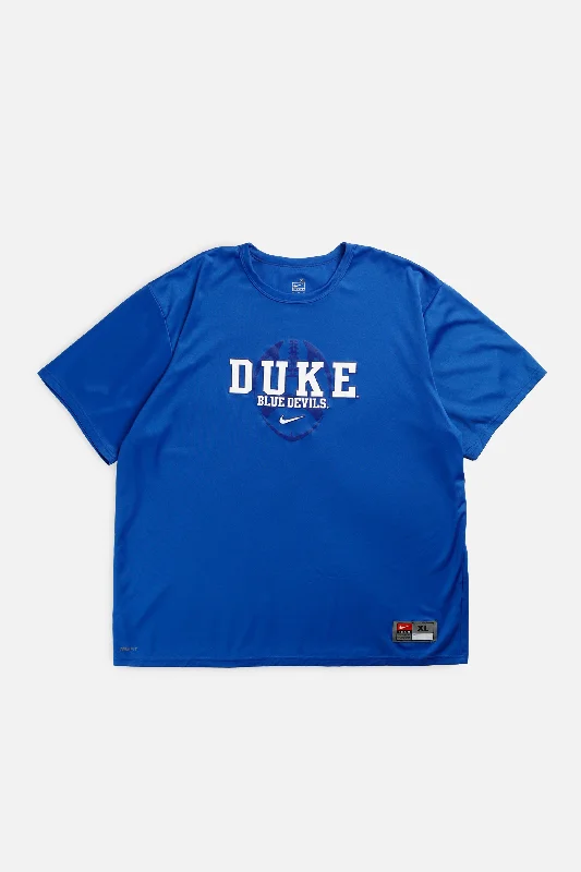 Vintage Duke Blue Devils Nike Tee - XL Cashmere Blend Cotton Blend Poly Blend