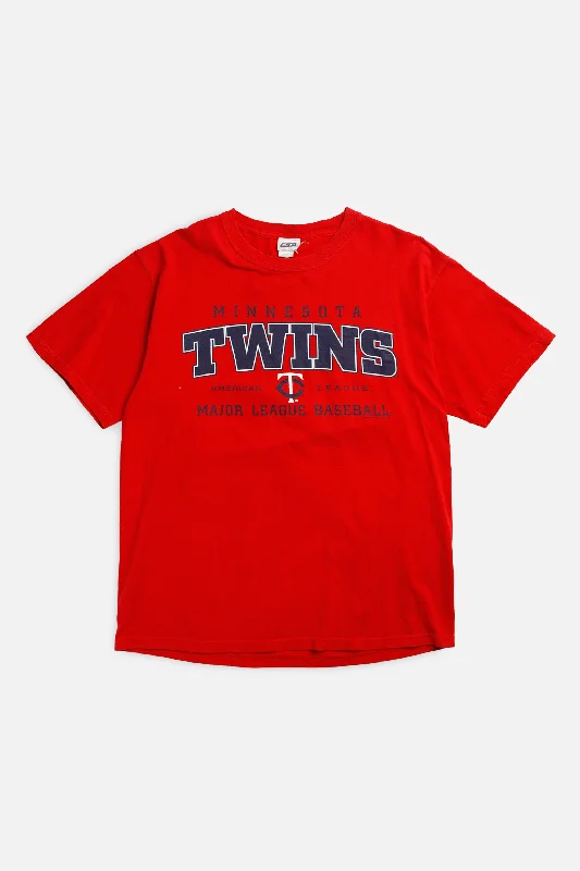 Vintage Minnesota Twins MLB Tee - L Basic T-Shirt Crew Neck Short Sleeve