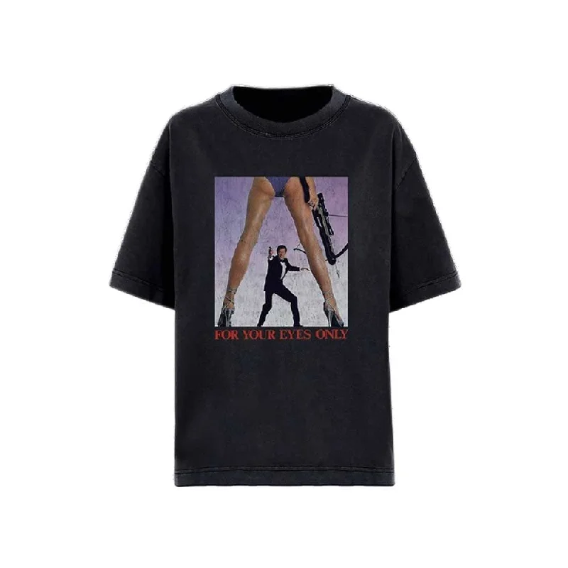 James Bond 007 | Official Band T-Shirt | For Your Eyes Only Solid Color Striped Floral James Bond 007 | Official Band T-Shirt | For Your Eyes Only Solid Color Striped Floral