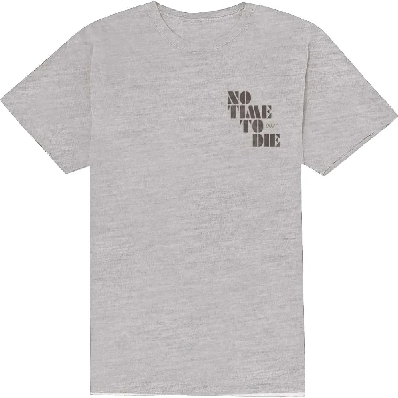 James Bond 007 | Official Band T-Shirt | No Time To Die & Logo Front Pockets Side Pockets Patch Pockets