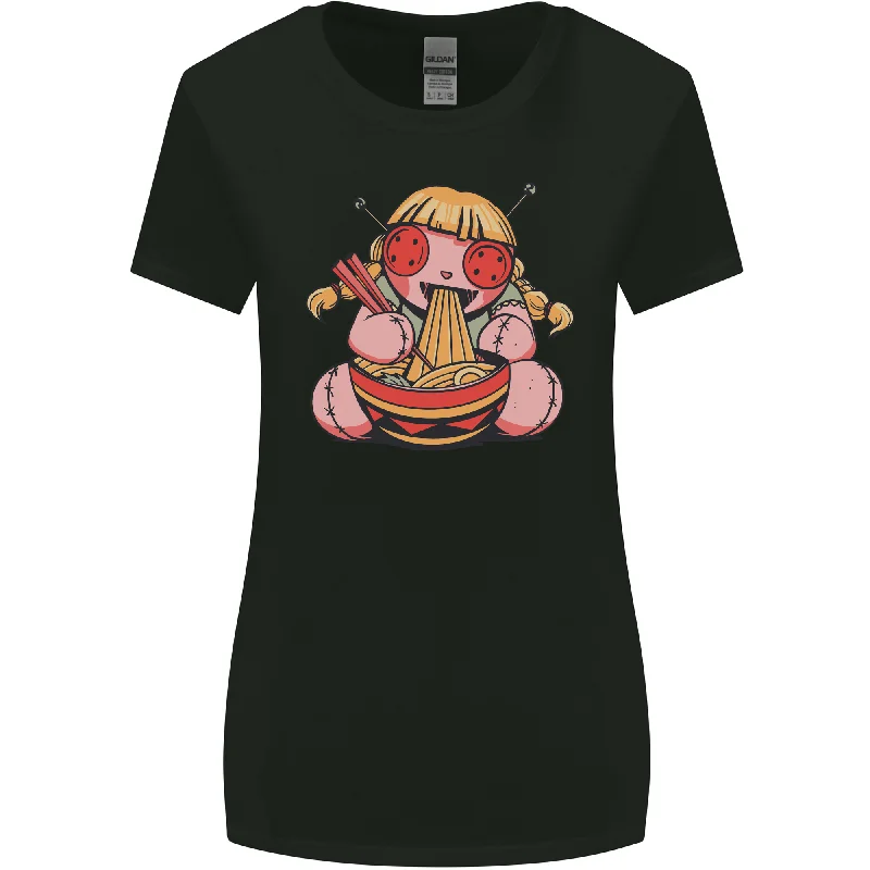 An Anime Voodoo Doll Womens Wider Cut T-Shirt Cotton Fabric Linen Fabric Terry Fabric