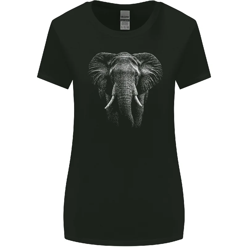 An Awesome Elephant Womens Wider Cut T-Shirt Nylon Fabric Polyester Fabric Spandex Fabric An Awesome Elephant Womens Wider Cut T-Shirt Nylon Fabric Polyester Fabric Spandex Fabric