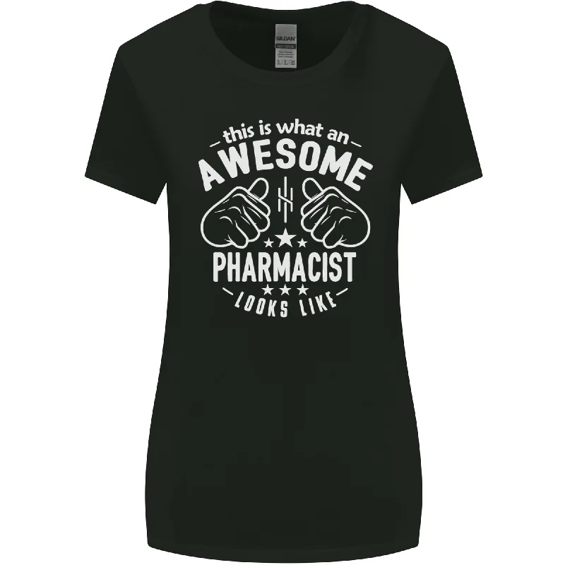 An Awesome Pharmacist Looks Like Womens Wider Cut T-Shirt Rayon Velvet Corduroy