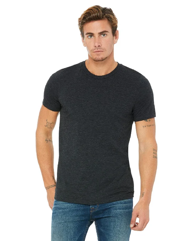 Bella+Canvas Triblend T-Shirt | Char-black Trib Denim Fabric Leather Fabric Suede Fabric Bella+Canvas Triblend T-Shirt | Char-black Trib Denim Fabric Leather Fabric Suede Fabric