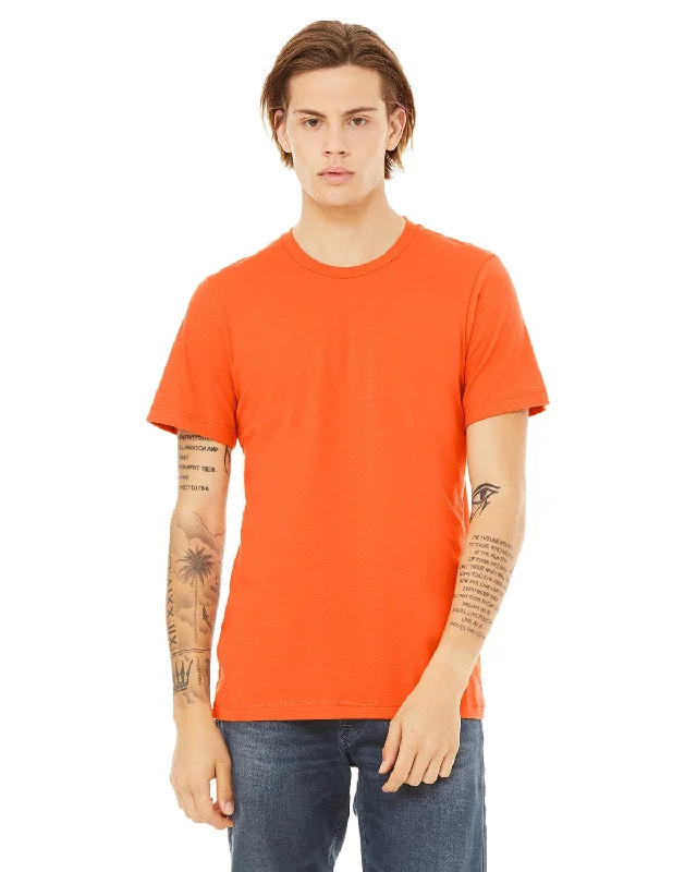 Bella+Canvas Unisex T-Shirt | Orange Lace Blend Ribbed Blend Corduroy Blend