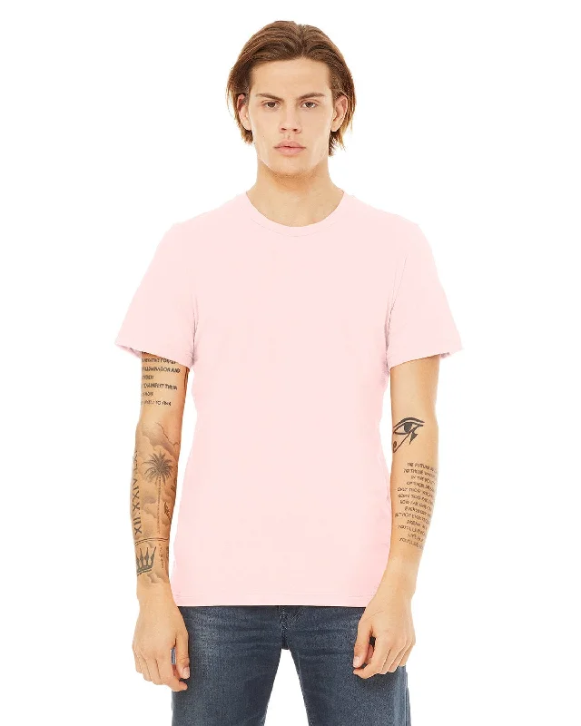 Bella+Canvas Unisex T-Shirt | Soft Pink Terry Blend Velvet Blend Canvas Blend