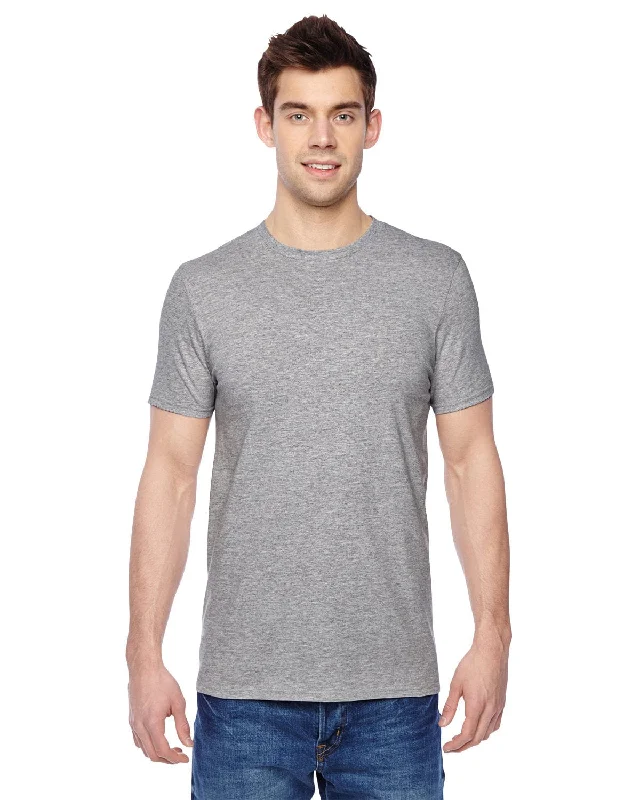 Fruit of the Loom 100% Sofspun Cotton T-Shirt | Athletic Heather Mesh Blend Leather Blend Suede Blend