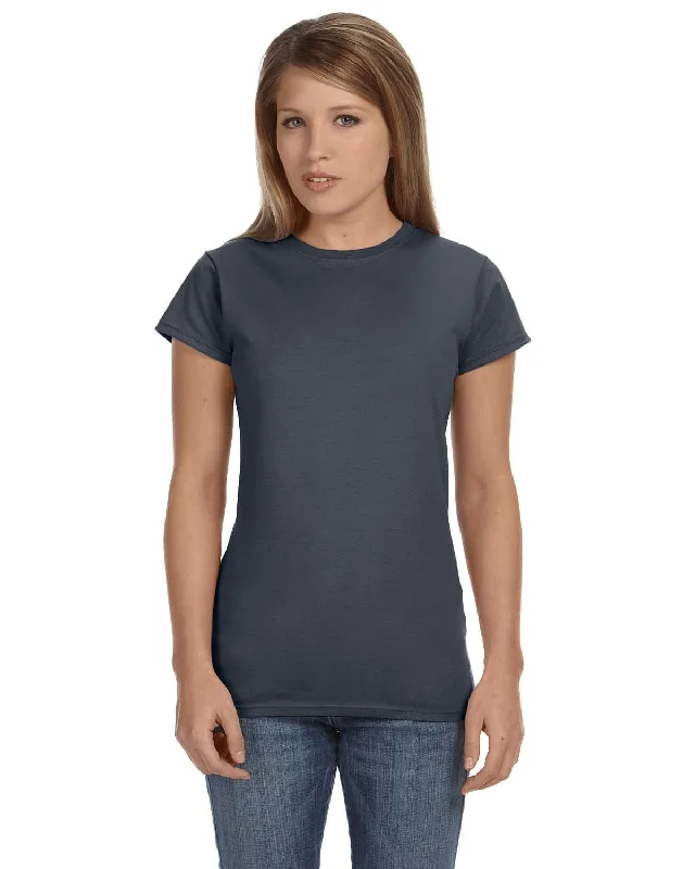 Gildan Ladies SoftStyle T-Shirt | Dark Heather Layered Multi-layer Single Layer