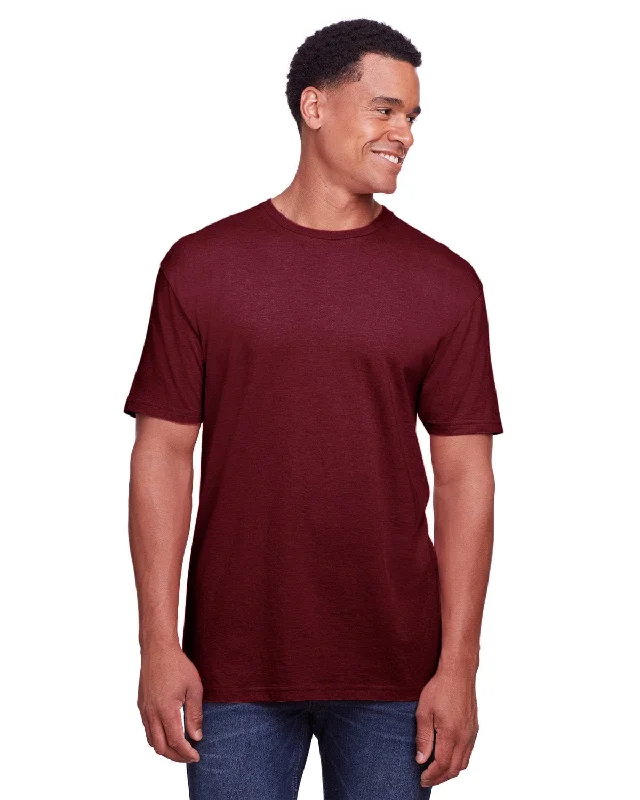 Gildan Mens Softstyle CVC T-Shirt | Maroon Mist Jersey Fabric Tulle Fabric Batik Fabric