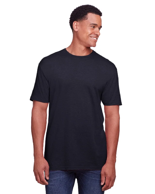 Gildan Mens Softstyle CVC T-Shirt | Navy Mist V-Neck T-Shirt Long Sleeve Cotton