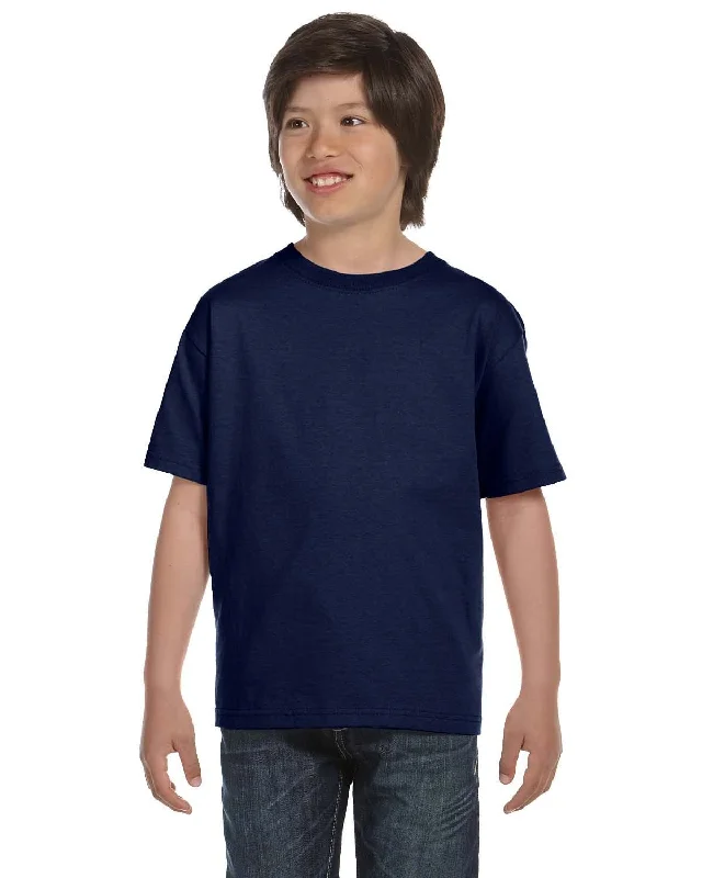 Hanes Youth ComfortSoft T-Shirt | Navy Lace Blend Ribbed Blend Corduroy Blend