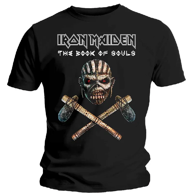 Iron Maiden | Official Band T-Shirt | Axe Colour Iron Safe Non-Iron Wrinkle Free