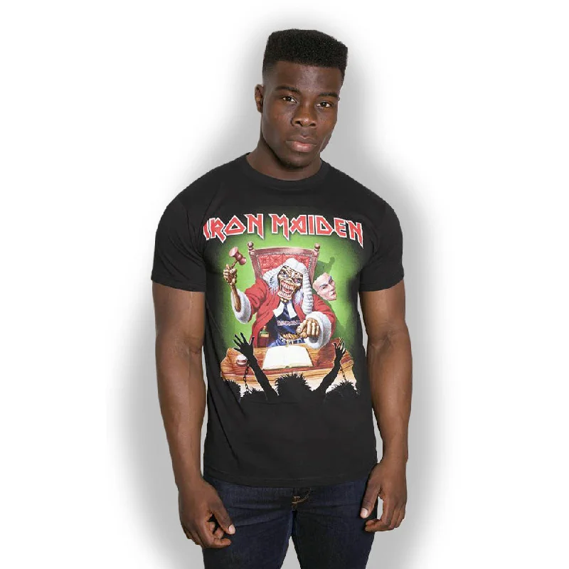 Iron Maiden | Official Band T-Shirt | Deaf Sentence (Back Print) Silk Blend Satin Velvet Iron Maiden | Official Band T-Shirt | Deaf Sentence (Back Print) Silk Blend Satin Velvet