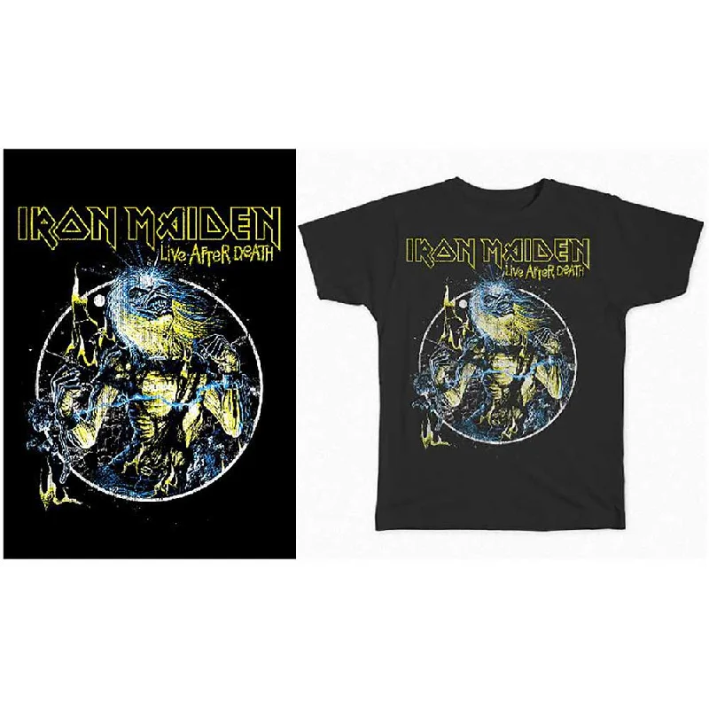Iron Maiden | Official Band T-Shirt | Live After Death Houndstooth Herringbone Solid Iron Maiden | Official Band T-Shirt | Live After Death Houndstooth Herringbone Solid