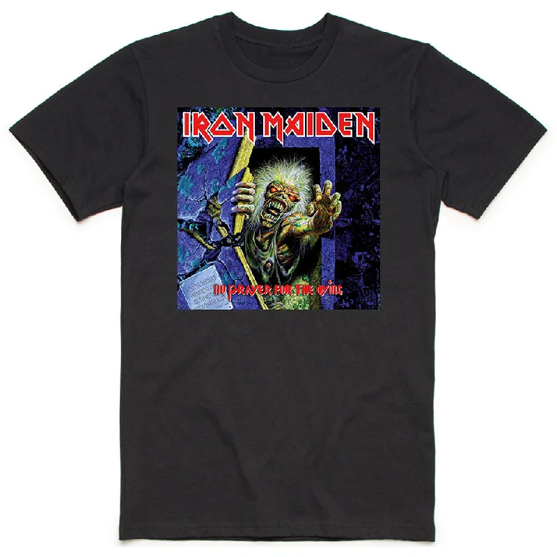 Iron Maiden | Official Band T-Shirt | No Prayer for the Dying Chenille Blend Fleece Blend Nylon Blend
