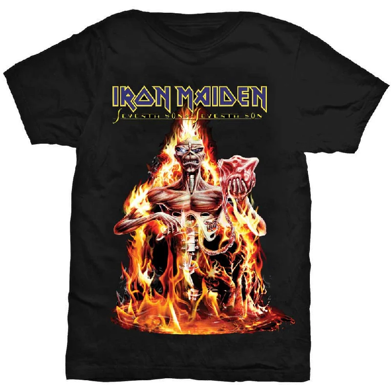 Iron Maiden | Official Band T-Shirt | Seventh Son Front Pockets Side Pockets Patch Pockets Iron Maiden | Official Band T-Shirt | Seventh Son Front Pockets Side Pockets Patch Pockets