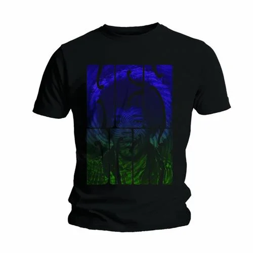 Jimi Hendrix | Official Band T-Shirt | Swirly Text Polka Dot Checkered Tartan