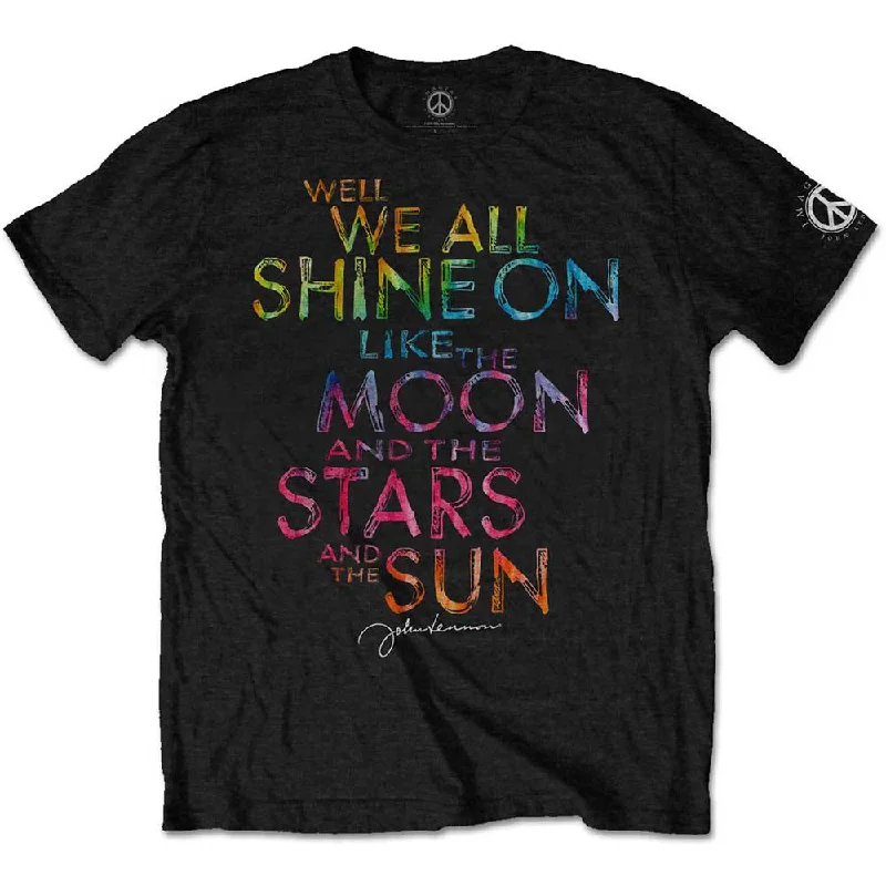 John Lennon | Official Band T-Shirt | Shine On Polka Dot Checkered Tartan