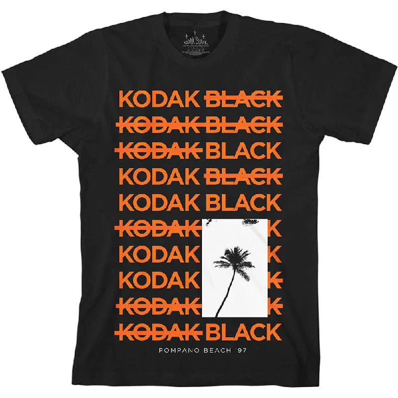Kodak Black | Official Band T-Shirt | Palm Boxy Fit Fitted Loose