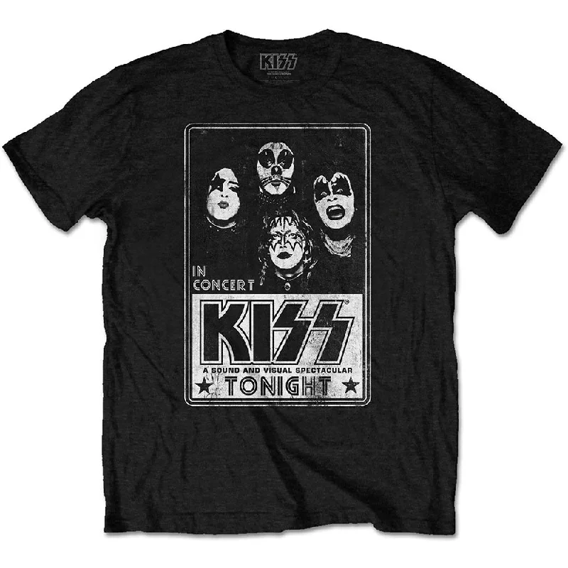 KISS | Official Band T-Shirt | Tonight Asymmetrical Pockets Print