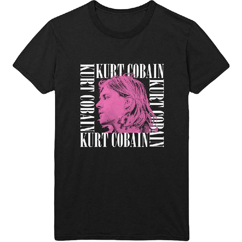 Kurt Cobain | Official Band T-Shirt | Head Shot Frame Lace Blend Ribbed Blend Corduroy Blend