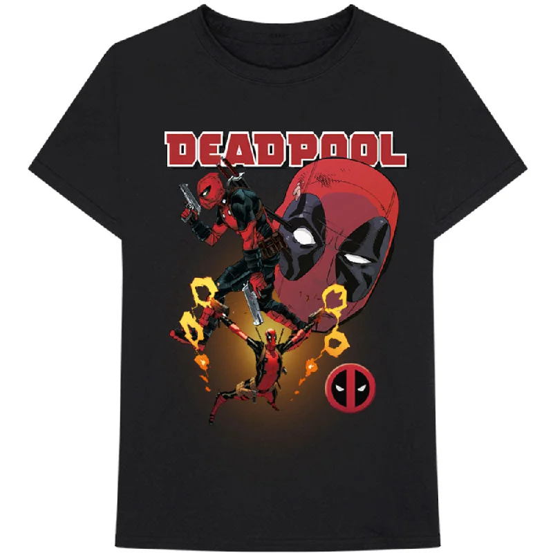 Marvel Comics | Official Band T-Shirt | Deadpool Collage 2 Wool Fabric Cashmere Fabric Tweed Fabric