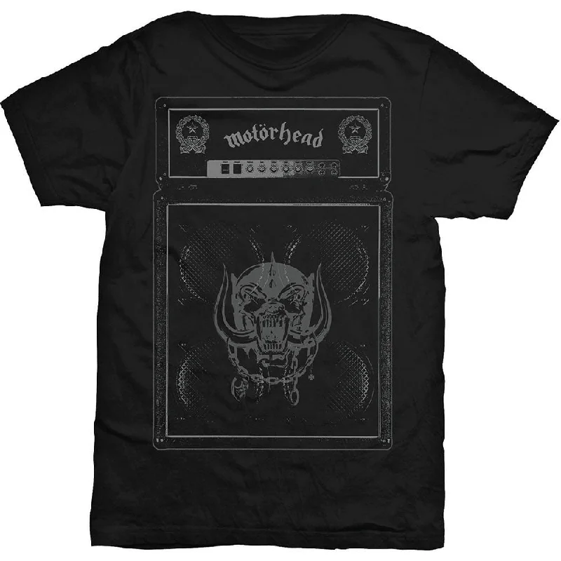 Motorhead | Official Band T-Shirt | Amp Stack Basic T-Shirt Crew Neck Short Sleeve