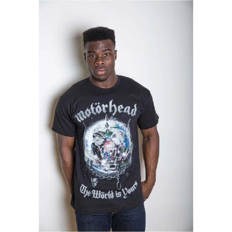 Motorhead | Official Band T-Shirt | The World is your Album Oversized T-Shirt Spandex breathable Motorhead | Official Band T-Shirt | The World is your Album Oversized T-Shirt Spandex breathable