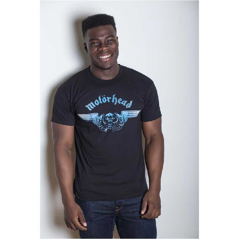 Motorhead | Official Band T-Shirt | Tri-Skull Notch Collar Peter Pan Collar Cowl Neck Motorhead | Official Band T-Shirt | Tri-Skull Notch Collar Peter Pan Collar Cowl Neck