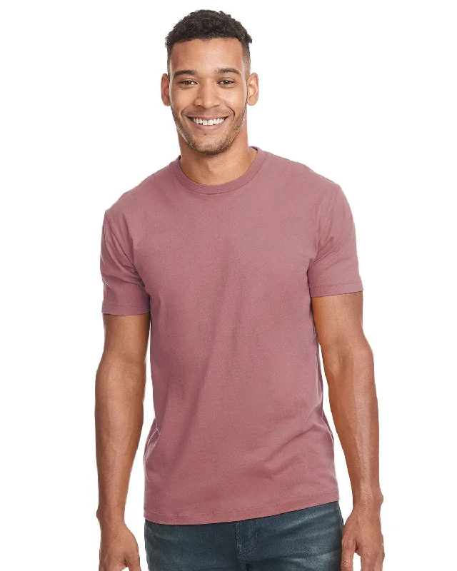 Next Level Unisex Short Sleeve T-Shirt | Mauve Satin Blend Silk Blend Wool Blend