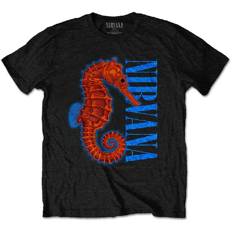 Nirvana | Official Band T-Shirt | Seahorse Rayon Velvet Corduroy