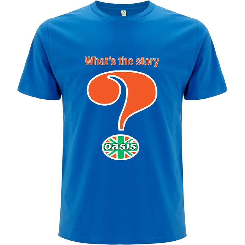 Oasis | Official Band T-Shirt | Question Mark Fleece Fabric Down Fabric Feather Fabric