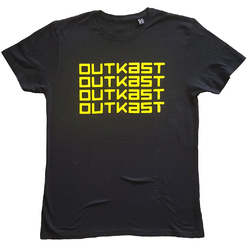 Outkast | Official Band T-Shirt | Logo Repeat Front Pockets Side Pockets Patch Pockets