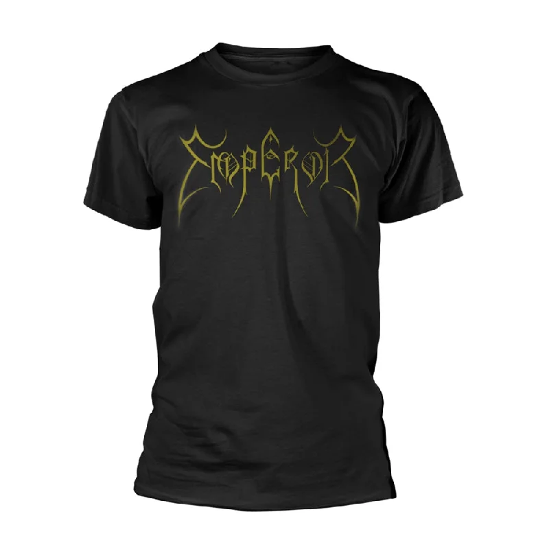 Emperor Unisex T-shirt: Logo Gold Notch Collar Peter Pan Collar Cowl Neck
