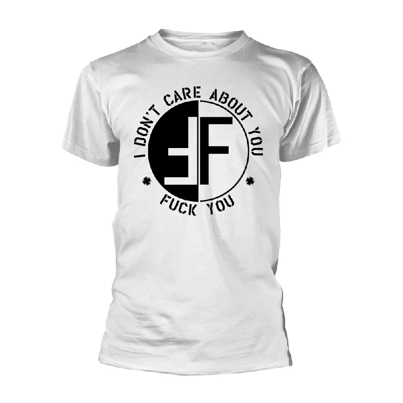 Fear Unisex T-shirt: I Don't Care About You Mesh Blend Leather Blend Suede Blend