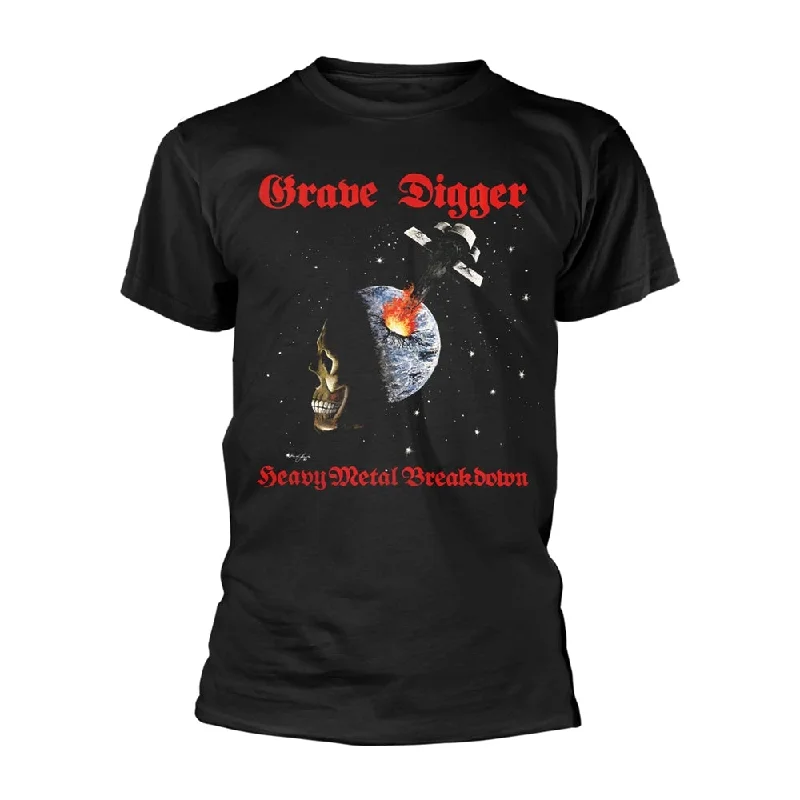 Grave Digger Unisex T-shirt: Heavy Metal Breakdown Machine Wash Dry Clean Hand Wash