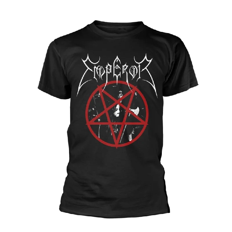Emperor Unisex T-shirt: Pentagram 2014 (back print) Lace Blend Ribbed Blend Corduroy Blend Emperor Unisex T-shirt: Pentagram 2014 (back print) Lace Blend Ribbed Blend Corduroy Blend