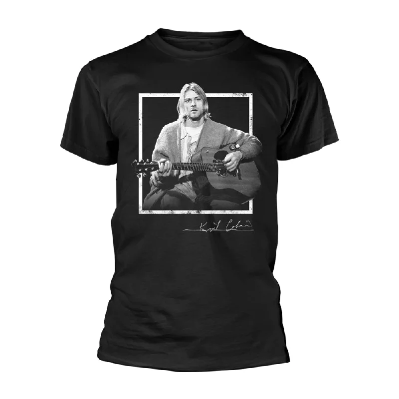 Kurt Cobain Unisex T-shirt: Play Chenille Blend Fleece Blend Nylon Blend