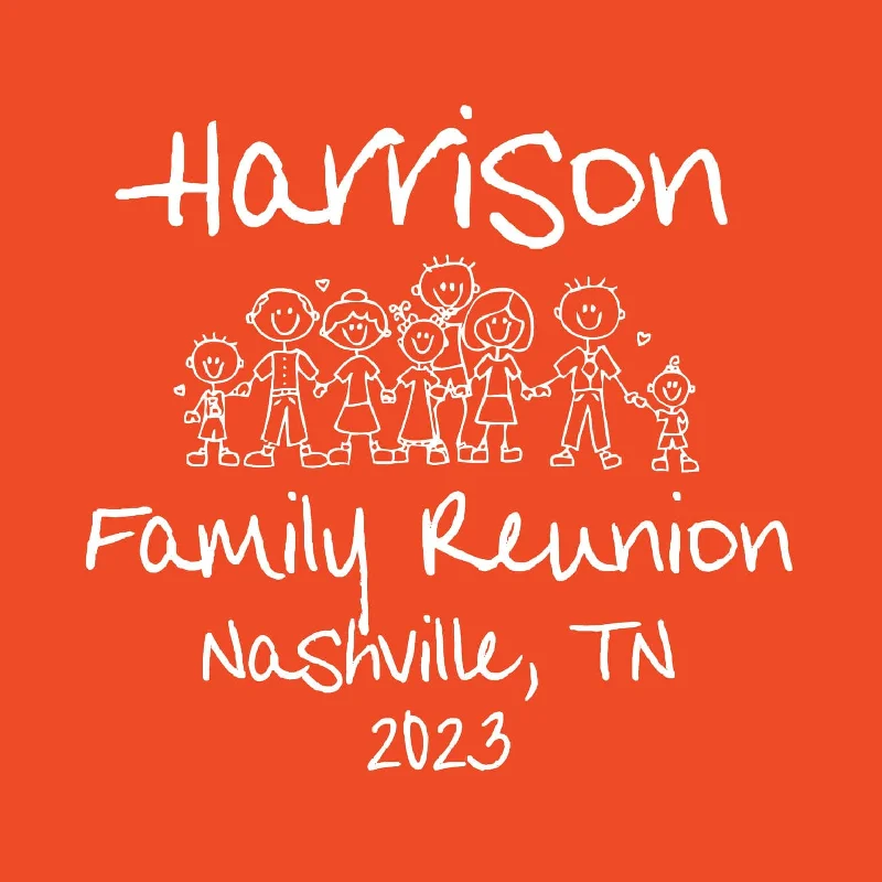 Big Crew Family Reunion T-Shirt Design R1-42 Casual Formal Business