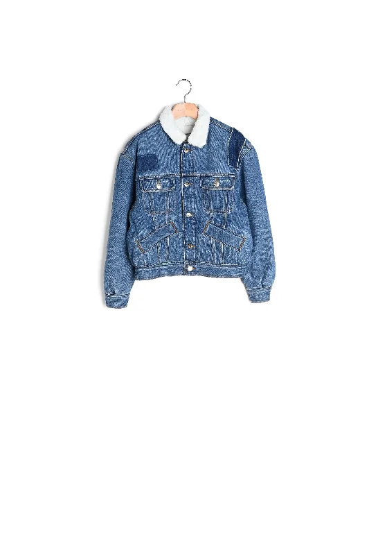 Veste en jean doublée Comfortable Faded High-Rise Jeans