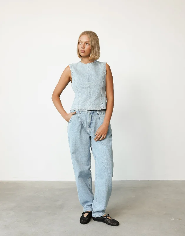 On My Way Denim Jean (Classic Denim) - By Lioness Stylish High-Waist Jeans