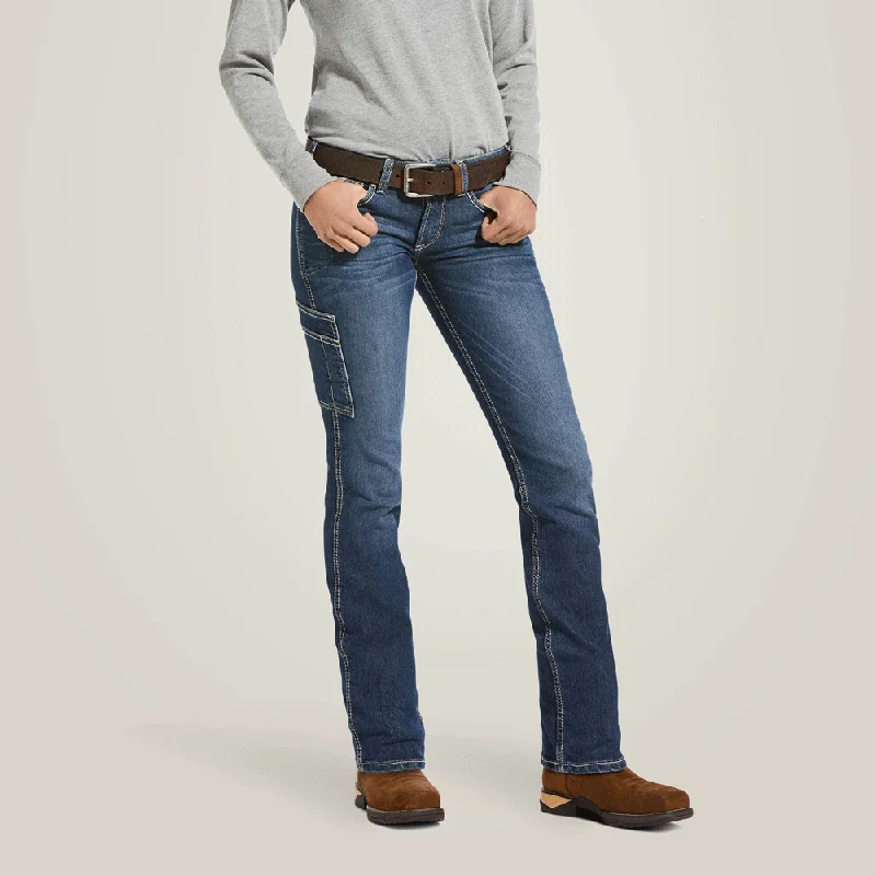 Ariat P21909 Womens Rebar DuraStretch Riveter Straight Leg Jean Trendy Plus Size Jeans
