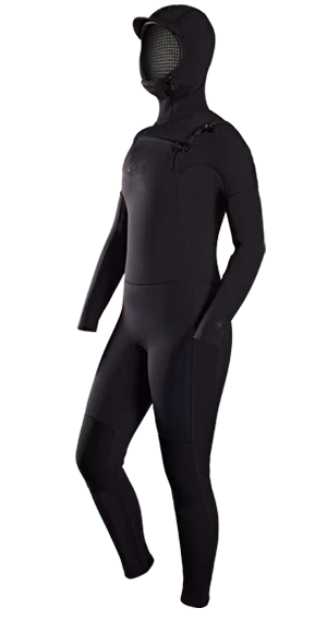 Adelio Harper 5/4 Hooded Women's Wetsuit Hoodie with Ribbed Cuffs Snug Fit Comfort