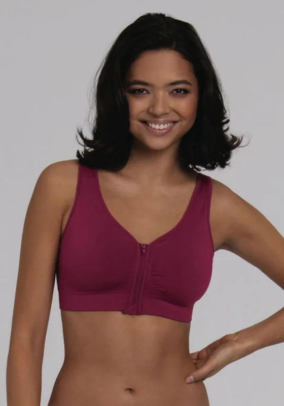 Anita Lynn Mastectomy Bra, Rose Wine Comfortable Bralette Style