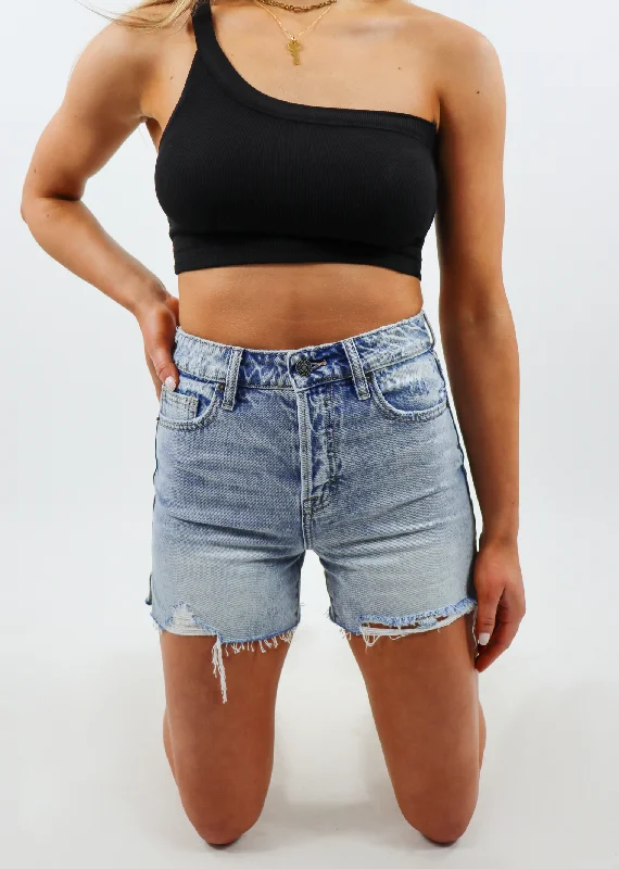 Zoey Bermuda Jean Shorts ★ Light Wash Chic Dark-Wash Skinny Jeans