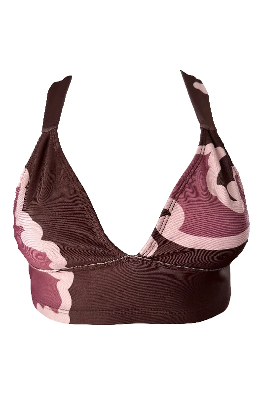 ESPECIA x FITMAMA Protea Bra in Burgundy Seamless Fit Bra