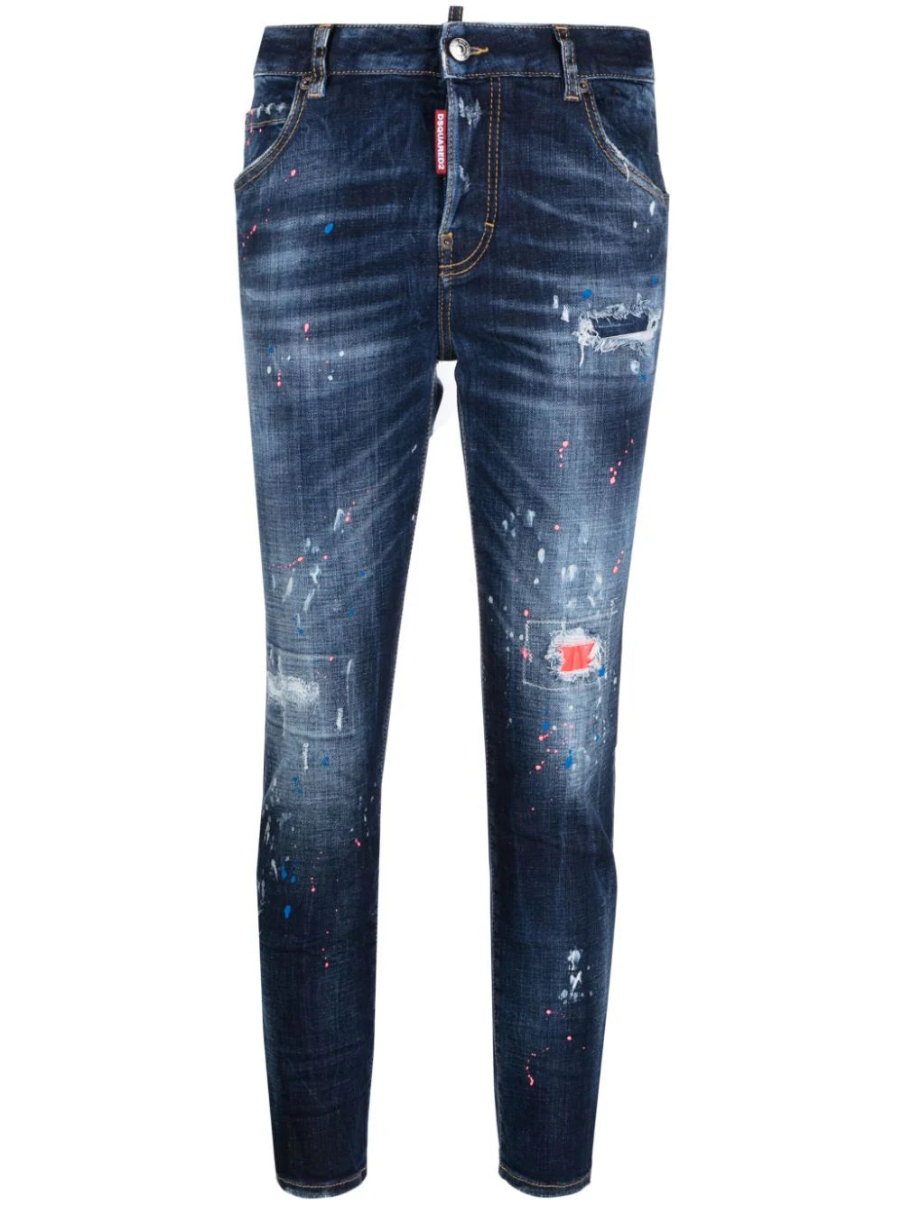 COOL GIRL JEAN DISTRESSED Fashionable Vintage Wash Jeans